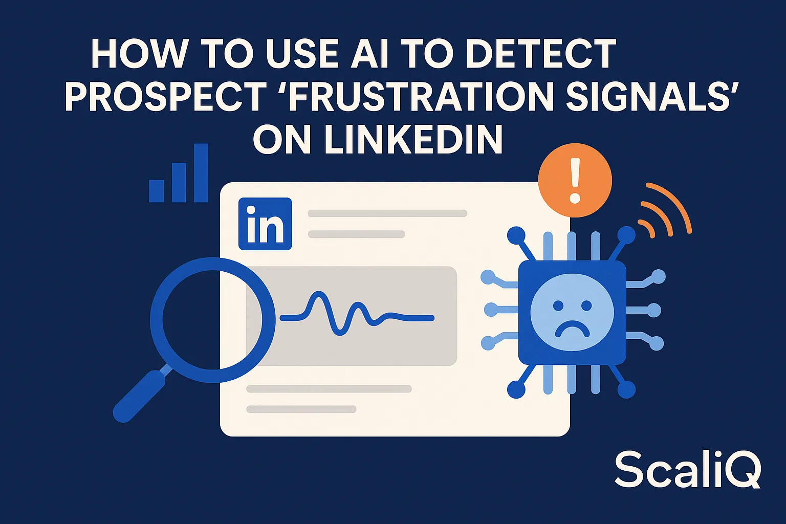 AI analyzing LinkedIn posts for buyer frustration signals and identifying urgent prospect pain points