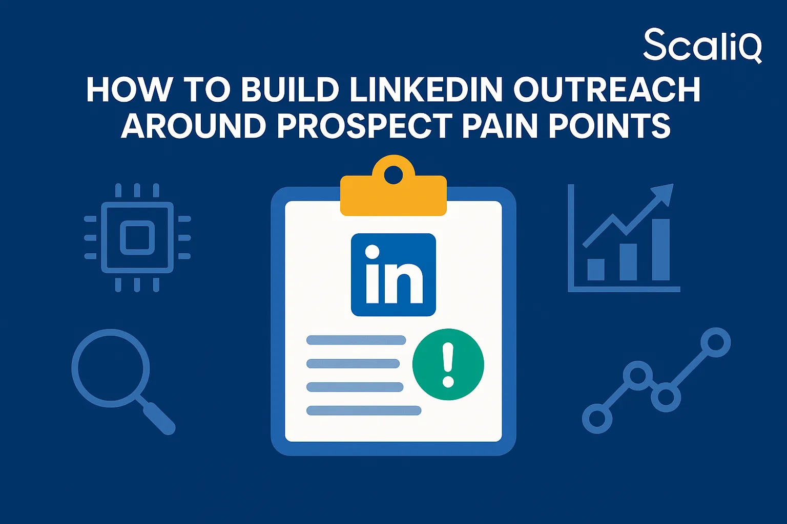 AI analyzing LinkedIn profiles and web signals to craft pain-point-led outreach messages