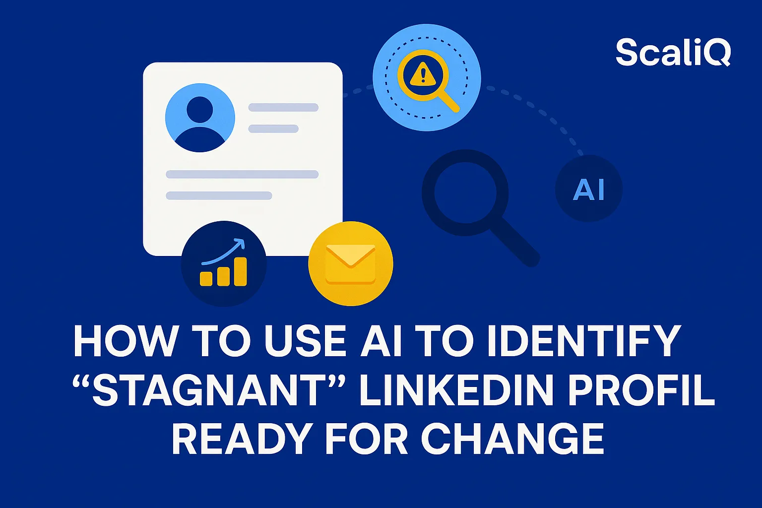 AI analyzing LinkedIn profiles to spot signals of career change and prioritize outreach