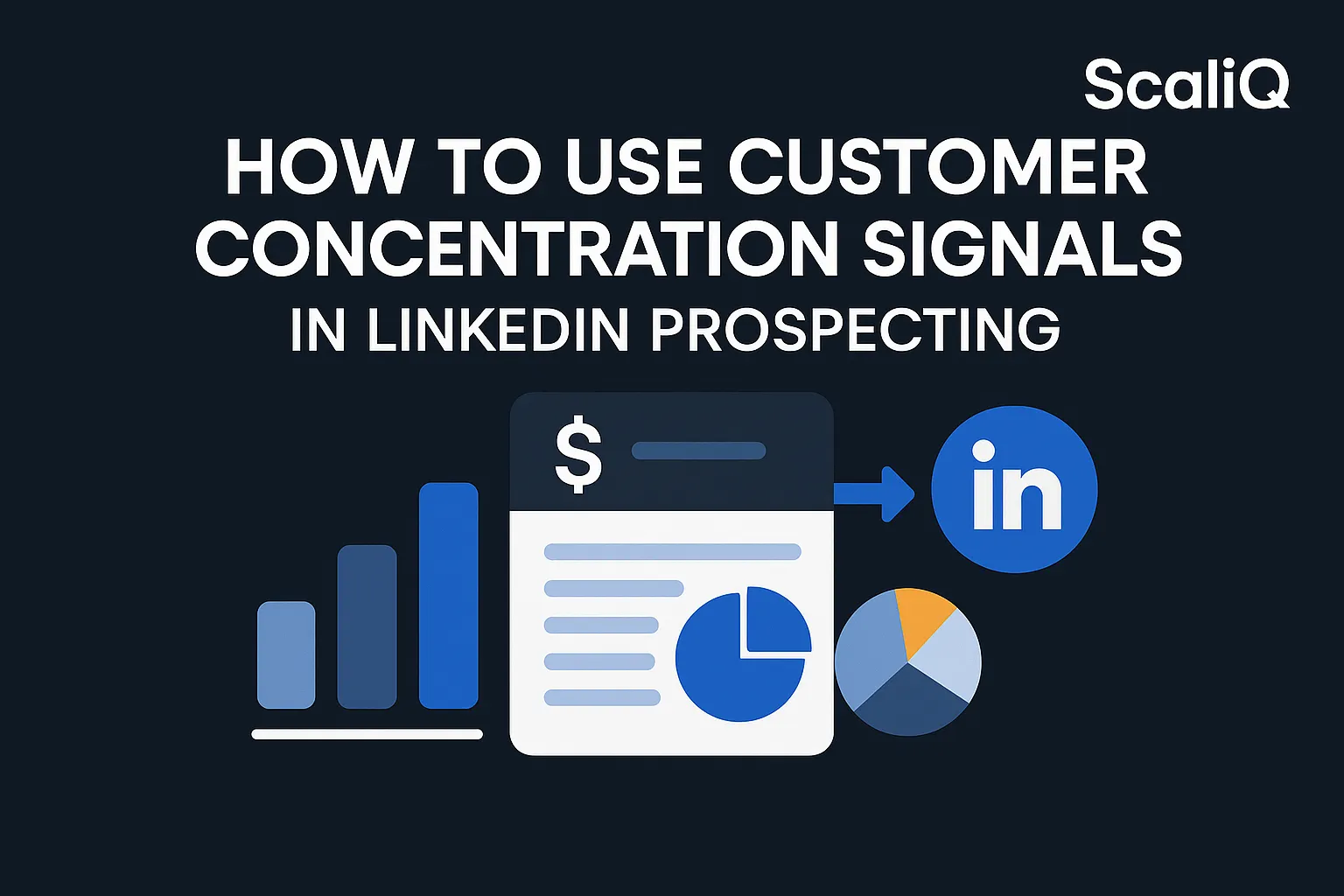 LinkedIn prospecting dashboard highlighting concentrated customer accounts and targeted executive outreach insights