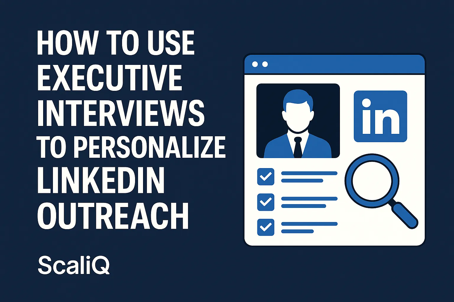 Professional reviewing executive interview notes to craft a tailored LinkedIn outreach message