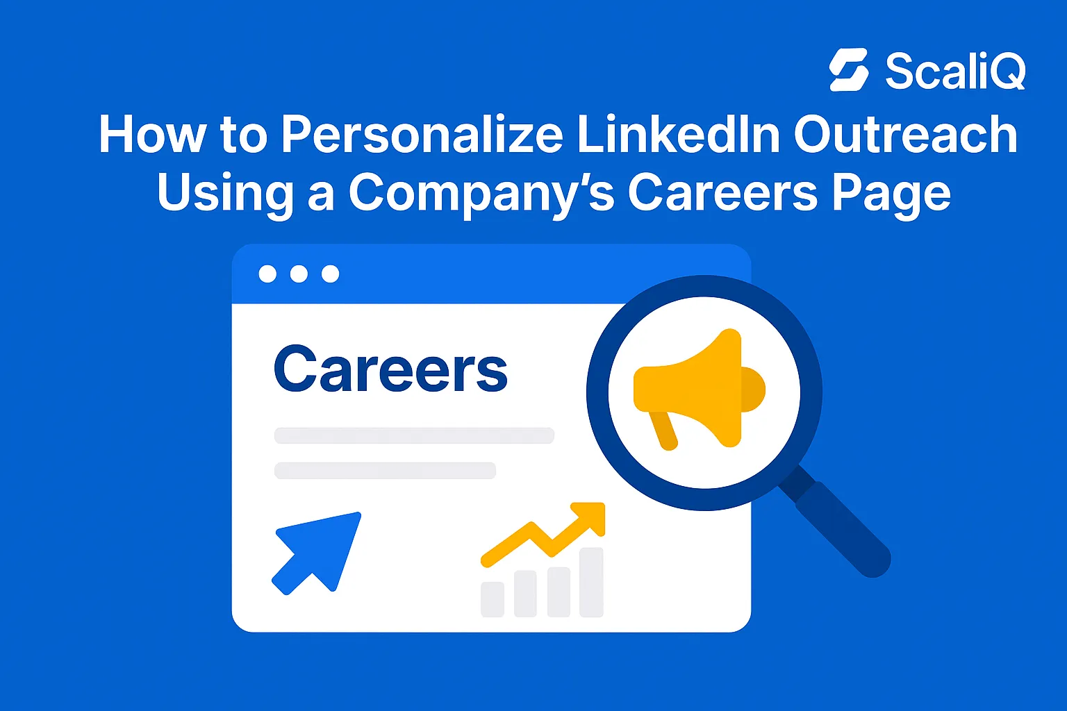 Sales rep reviewing a company careers page to tailor LinkedIn outreach with hiring insights