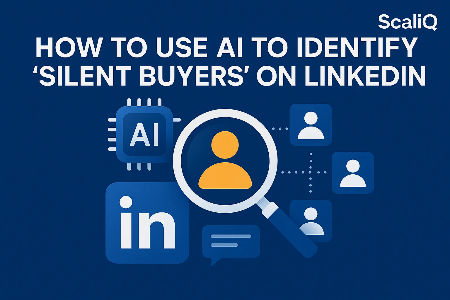 AI analyzing LinkedIn activity to spot hidden buyer intent and surface silent prospects early