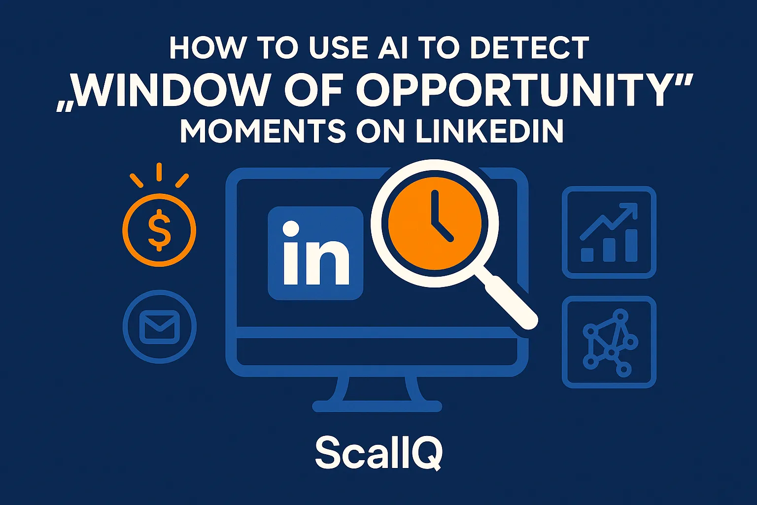 AI dashboard highlighting LinkedIn buyer signals, trigger events, and CRM context to time outreach opportunities