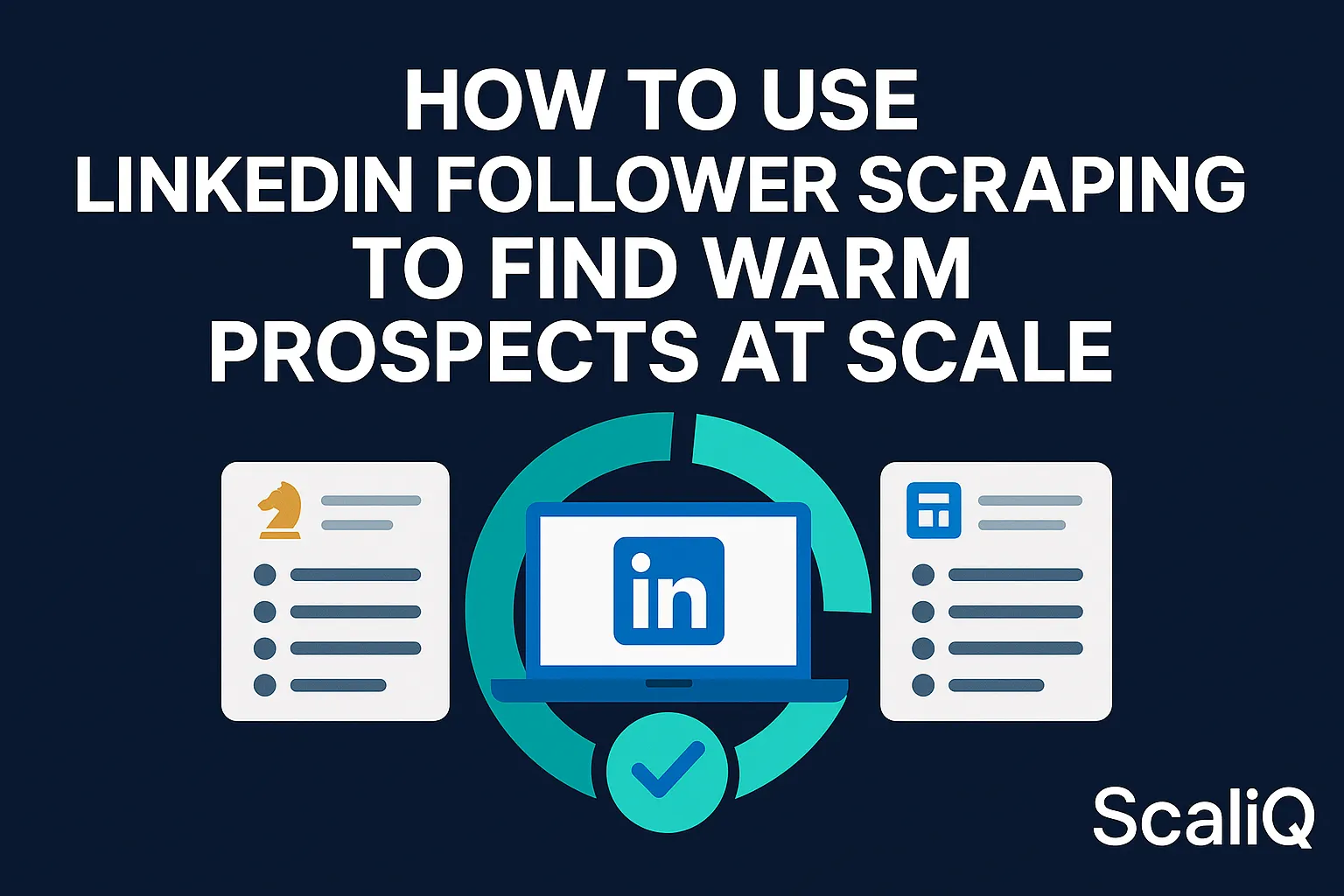 LinkedIn follower data mapped into segmented prospect lists for scalable outreach