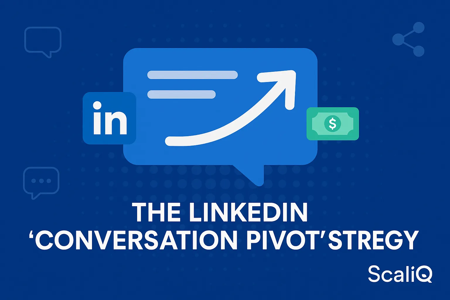 LinkedIn messages shifting into a sales opportunity with a gentle call to action