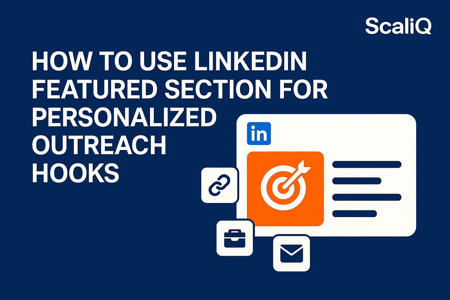 LinkedIn profile highlight section with outreach notes and personalized message ideas for sales prospecting