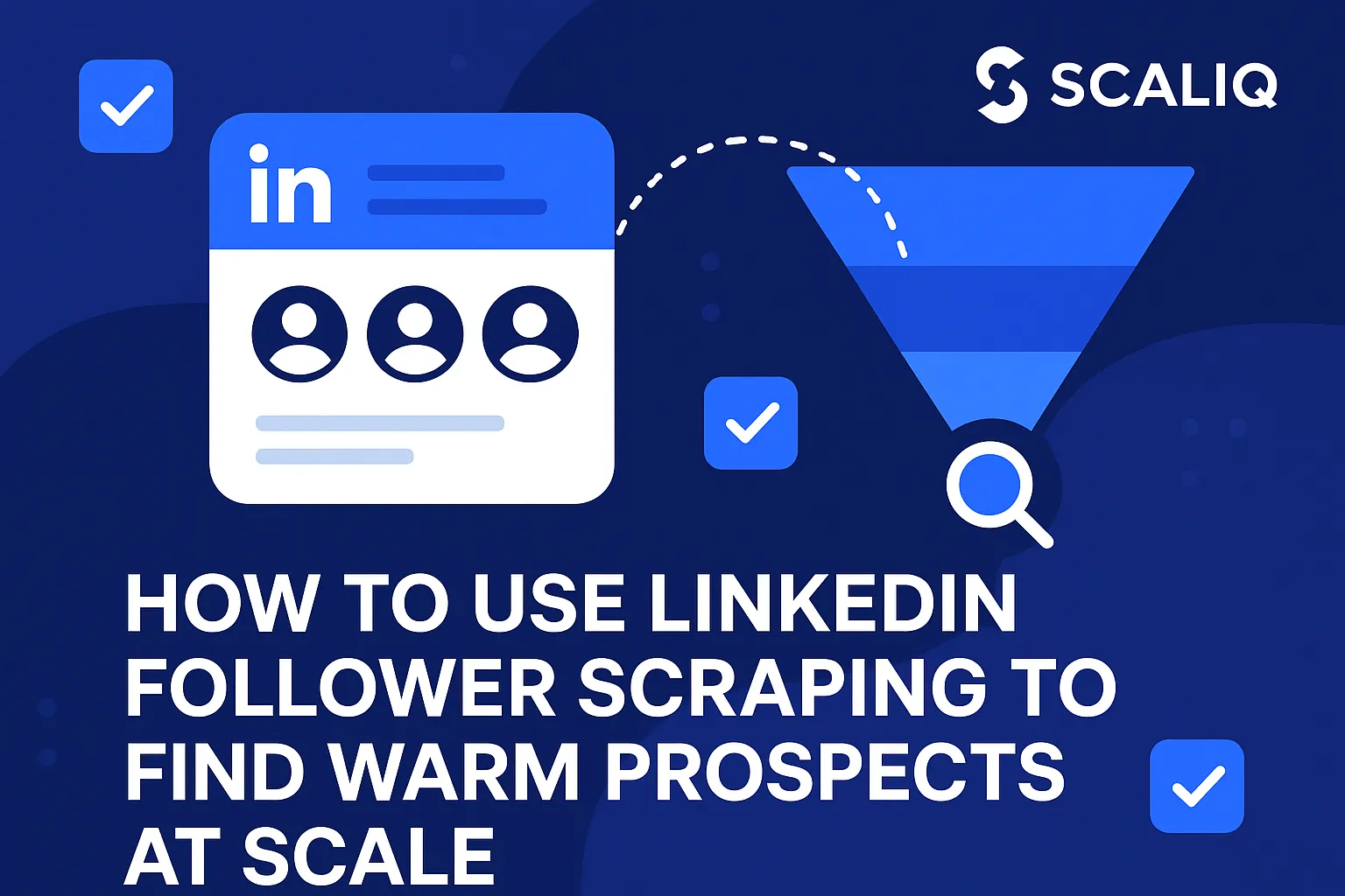 A professional analyzing LinkedIn data on a laptop, highlighting strategies for identifying and engaging warm prospects.