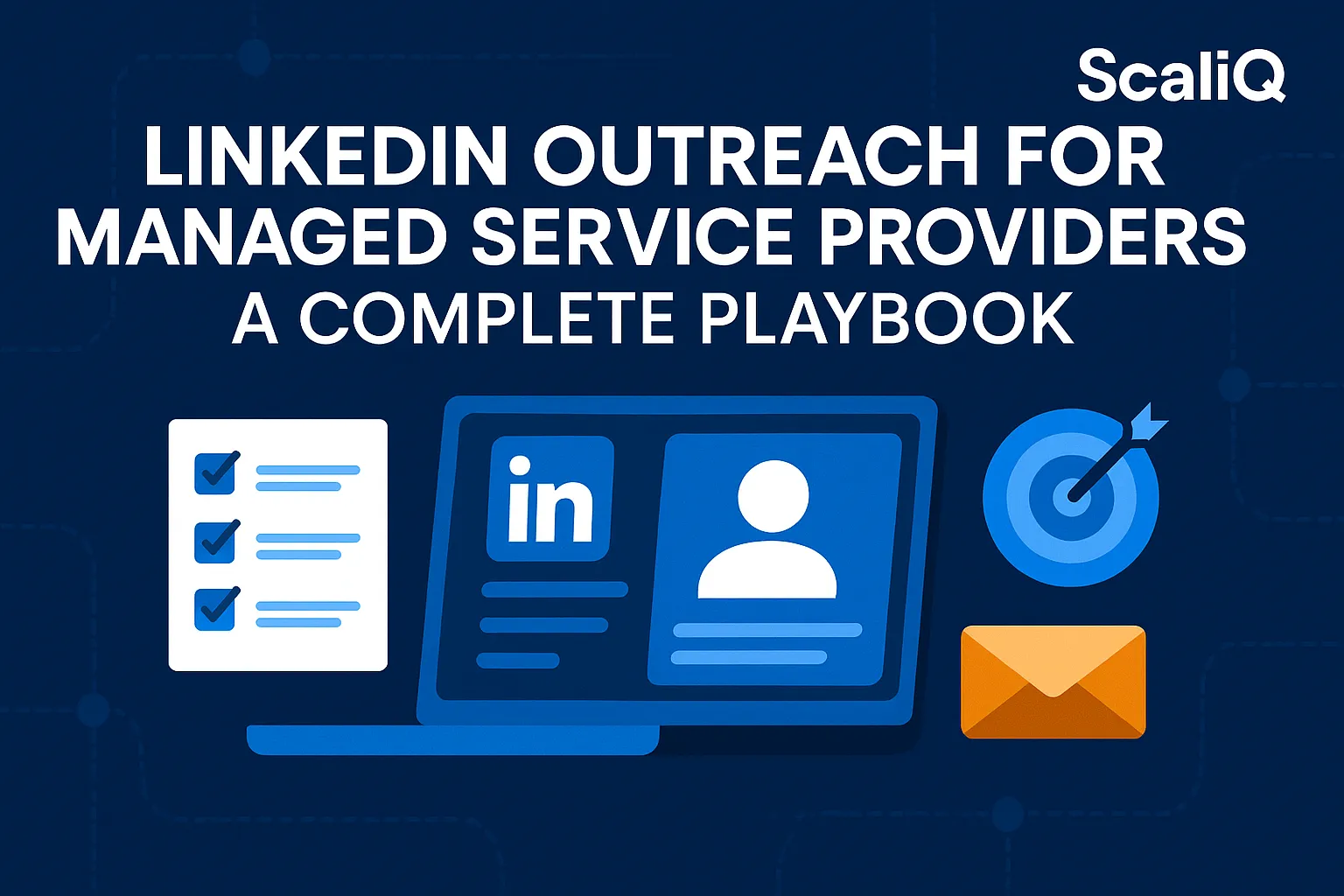 LinkedIn outreach dashboard with MSP prospecting messages and lead pipeline charts