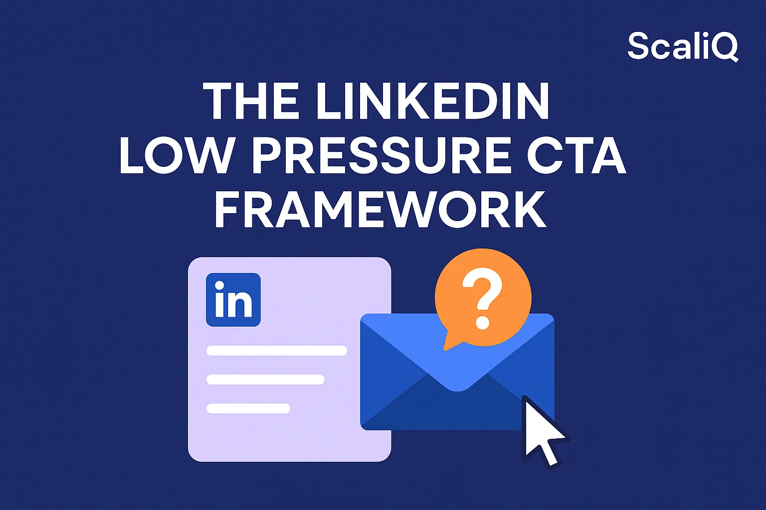 LinkedIn message screen with a gentle reply request and conversation bubbles, illustrating a low-pressure outreach approach