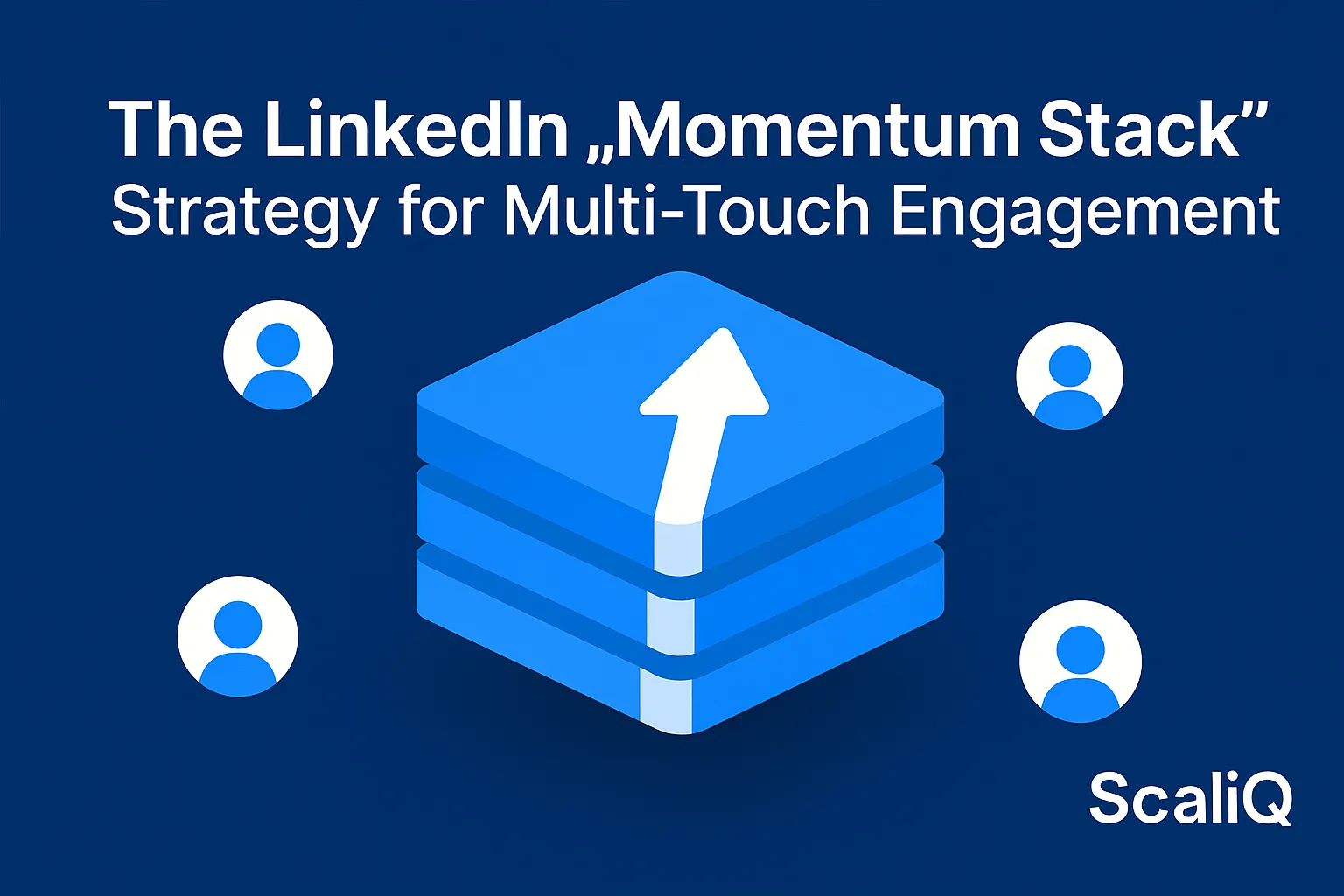 LinkedIn engagement flow showing repeated touches building familiarity before a conversation starts