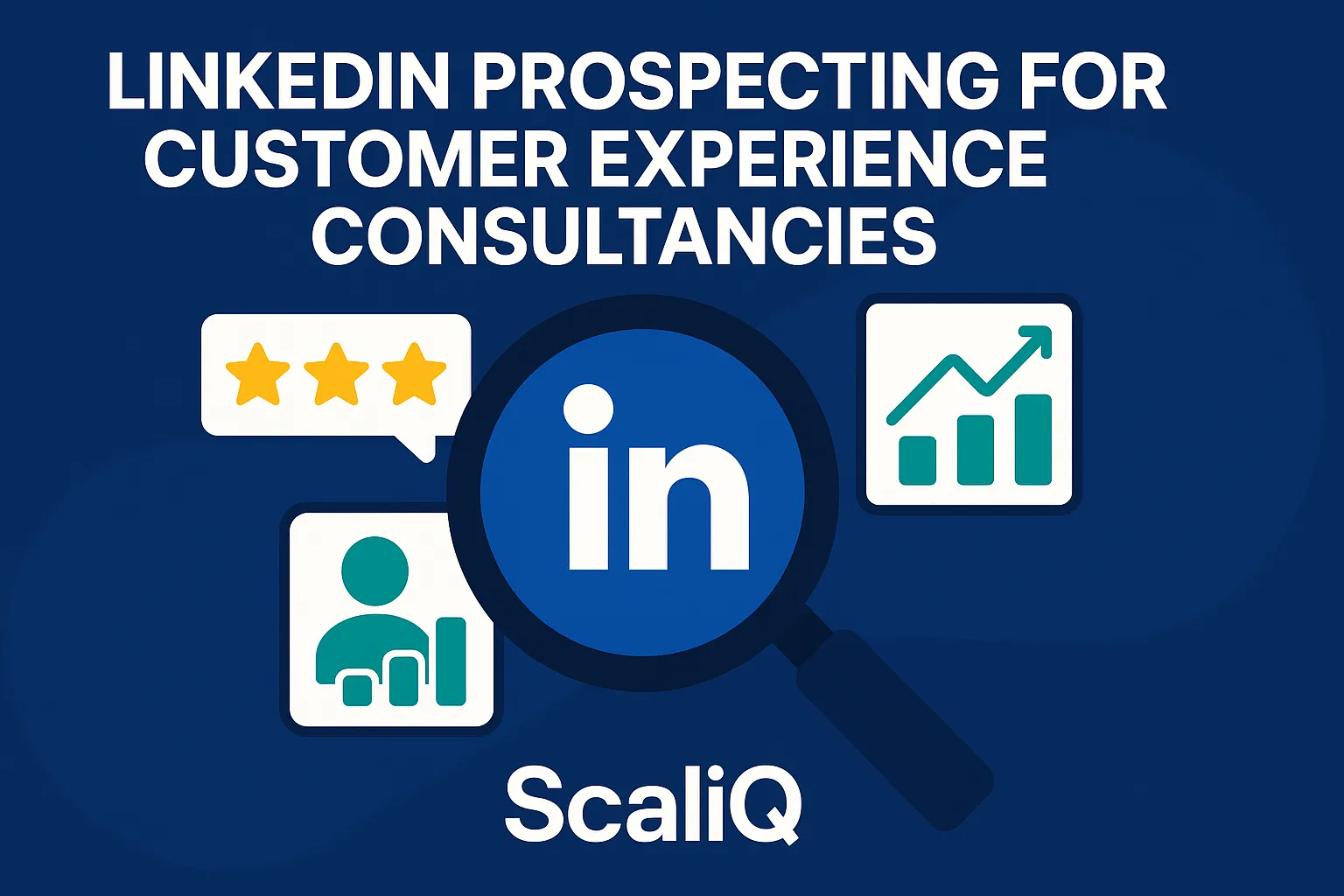 LinkedIn prospecting dashboard highlighting high-intent CX accounts and personalized outreach strategy