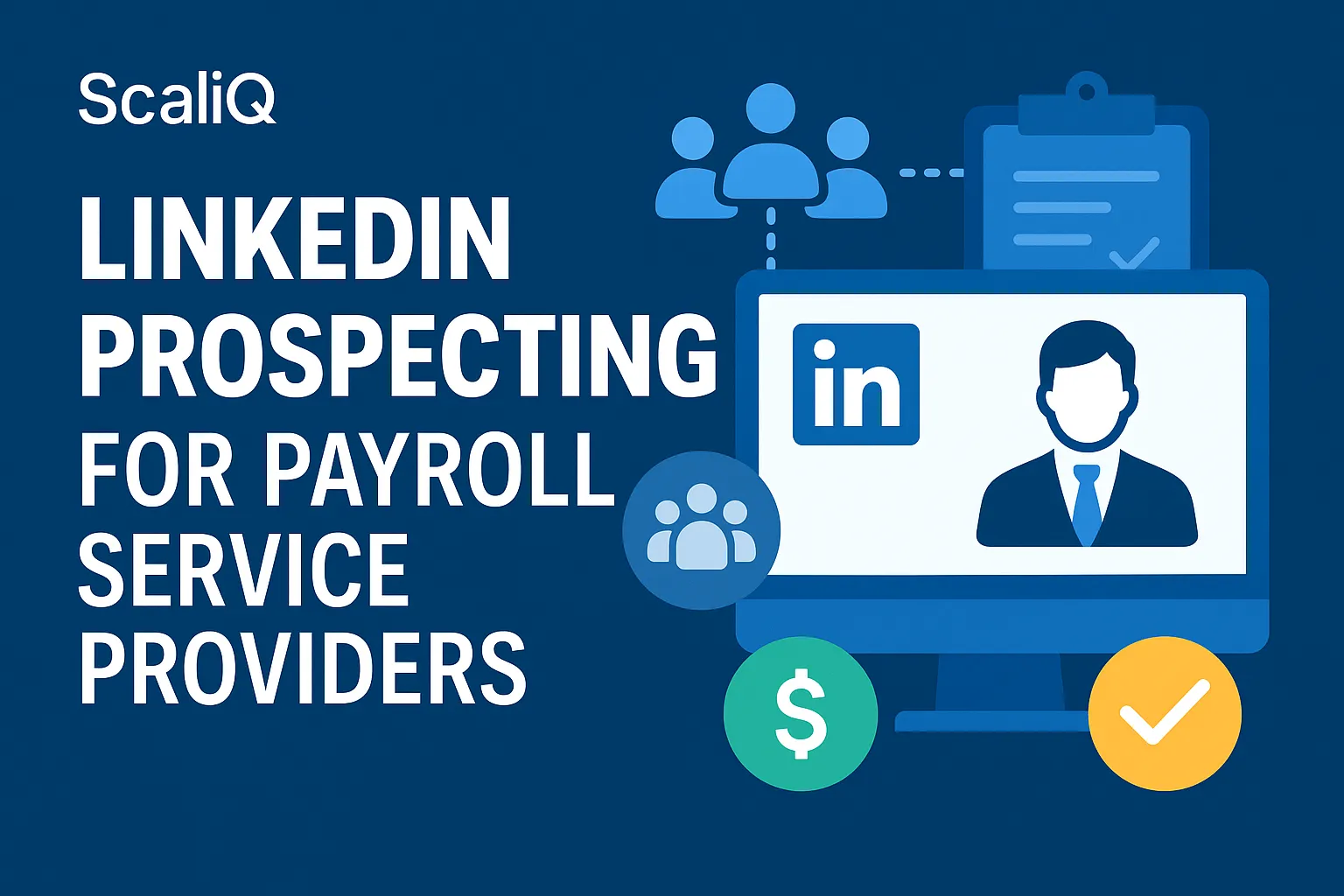 Payroll provider using LinkedIn to target prospects, personalize outreach, and spark qualified sales conversations