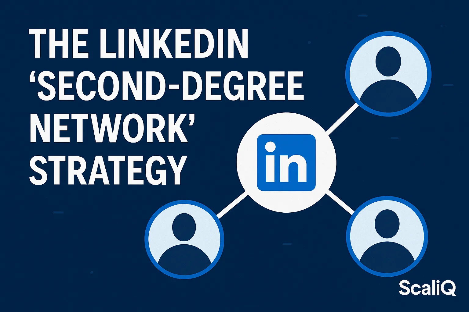 LinkedIn network map highlighting second-degree connections for personalized SDR outreach and warmer prospecting