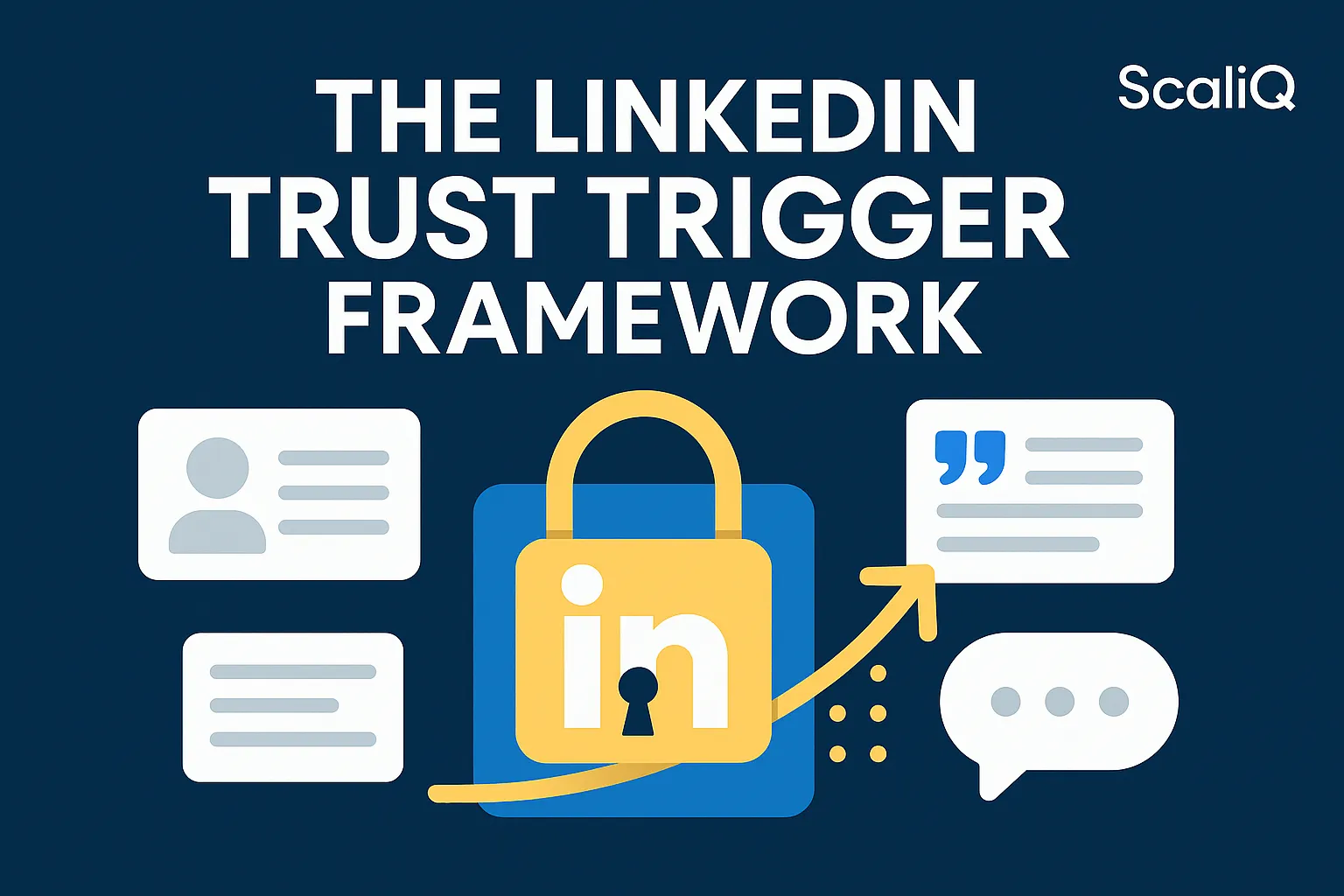 LinkedIn post analytics with a trust signal highlighting early engagement and qualified traffic growth