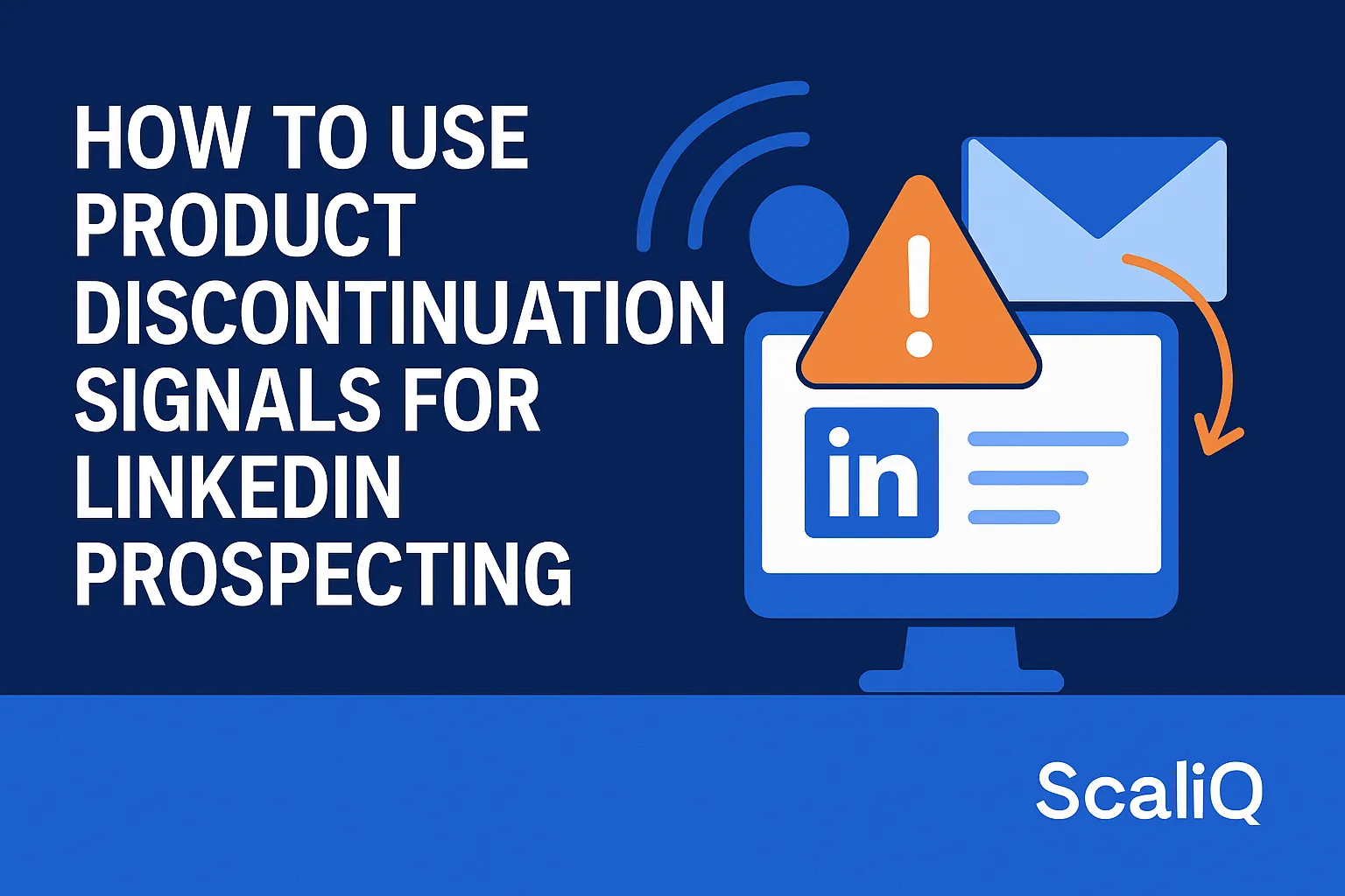 LinkedIn prospecting workflow turning product sunset notices into high-intent sales opportunities