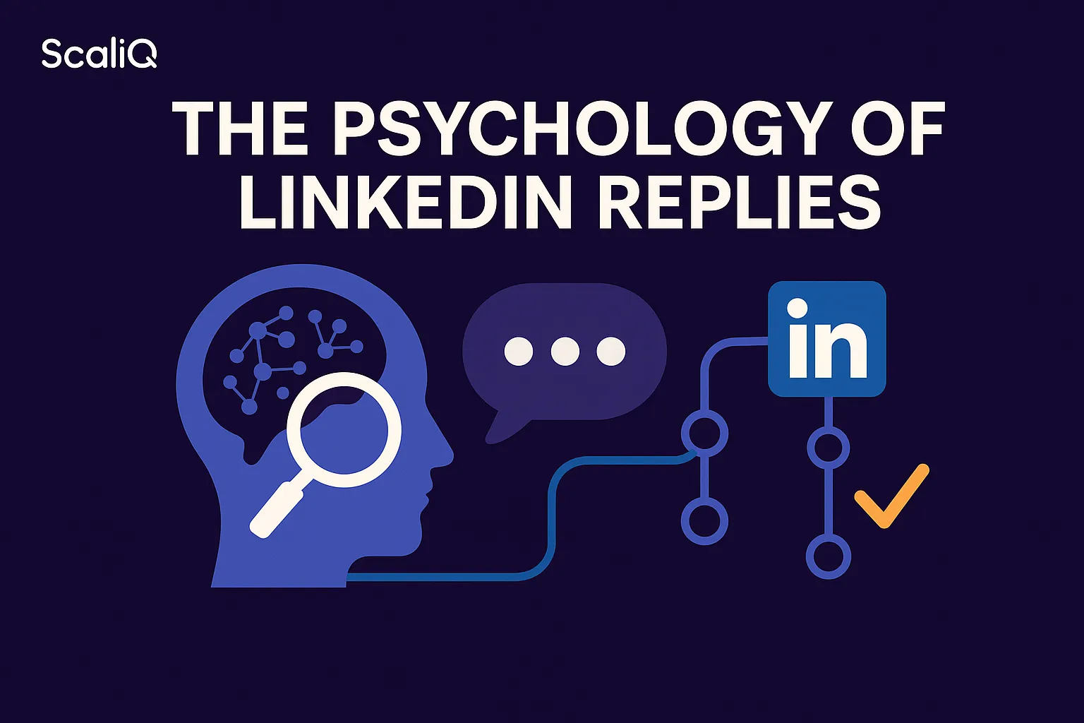 An AI analyzing LinkedIn replies, highlighting behavioral cues for improved engagement and response strategies.