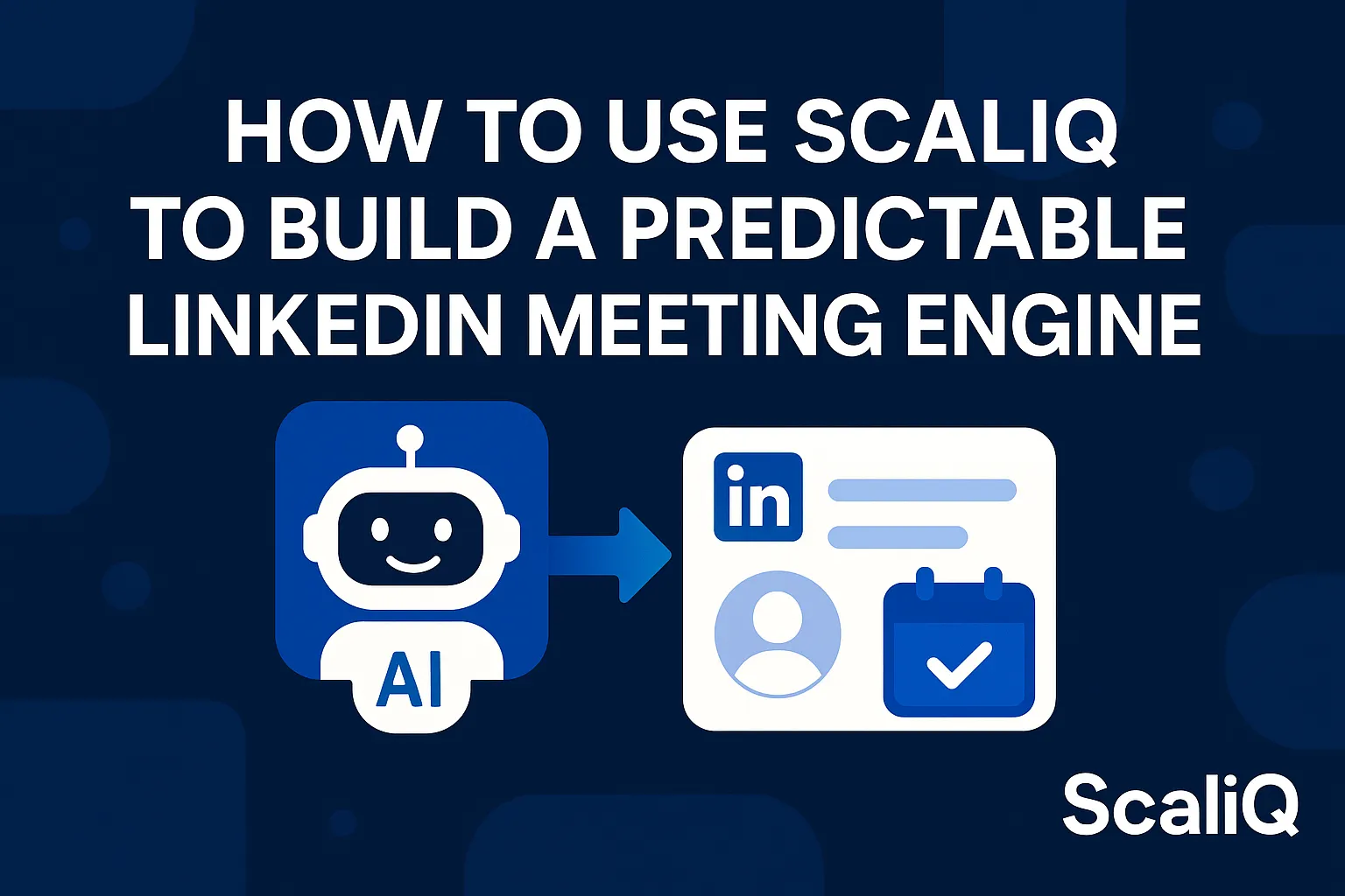 A professional using ScaliQ on a laptop, showcasing AI-driven tools to enhance LinkedIn engagement and meeting bookings.