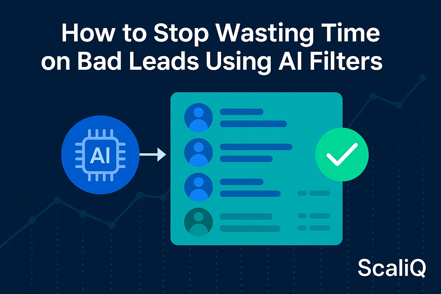 A person analyzing data on a computer screen, showcasing AI tools to filter and score sales leads for better efficiency.