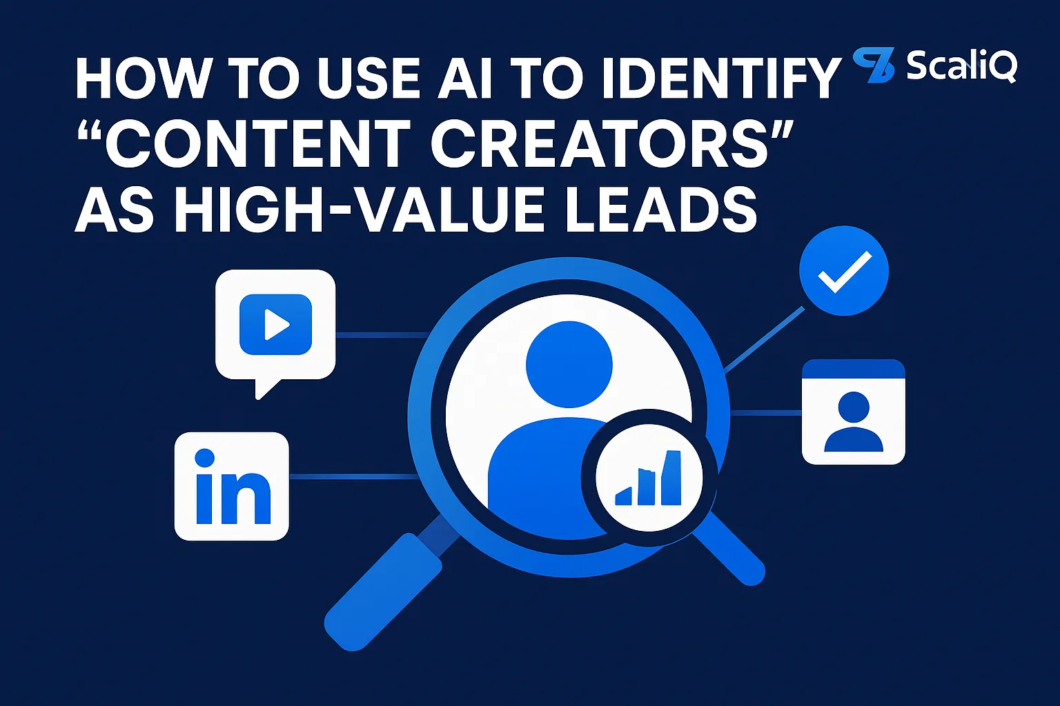 AI analyzing creator profiles to spot partnership-ready leads for targeted outreach