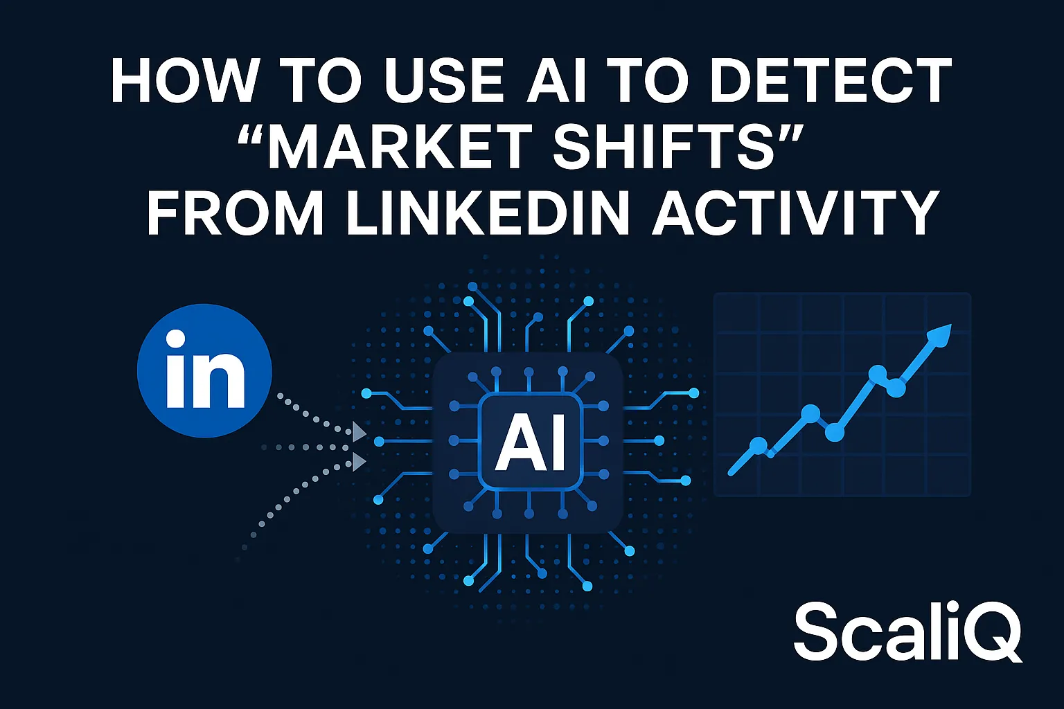 AI analyzing LinkedIn activity to spot early market trends and guide timely outreach