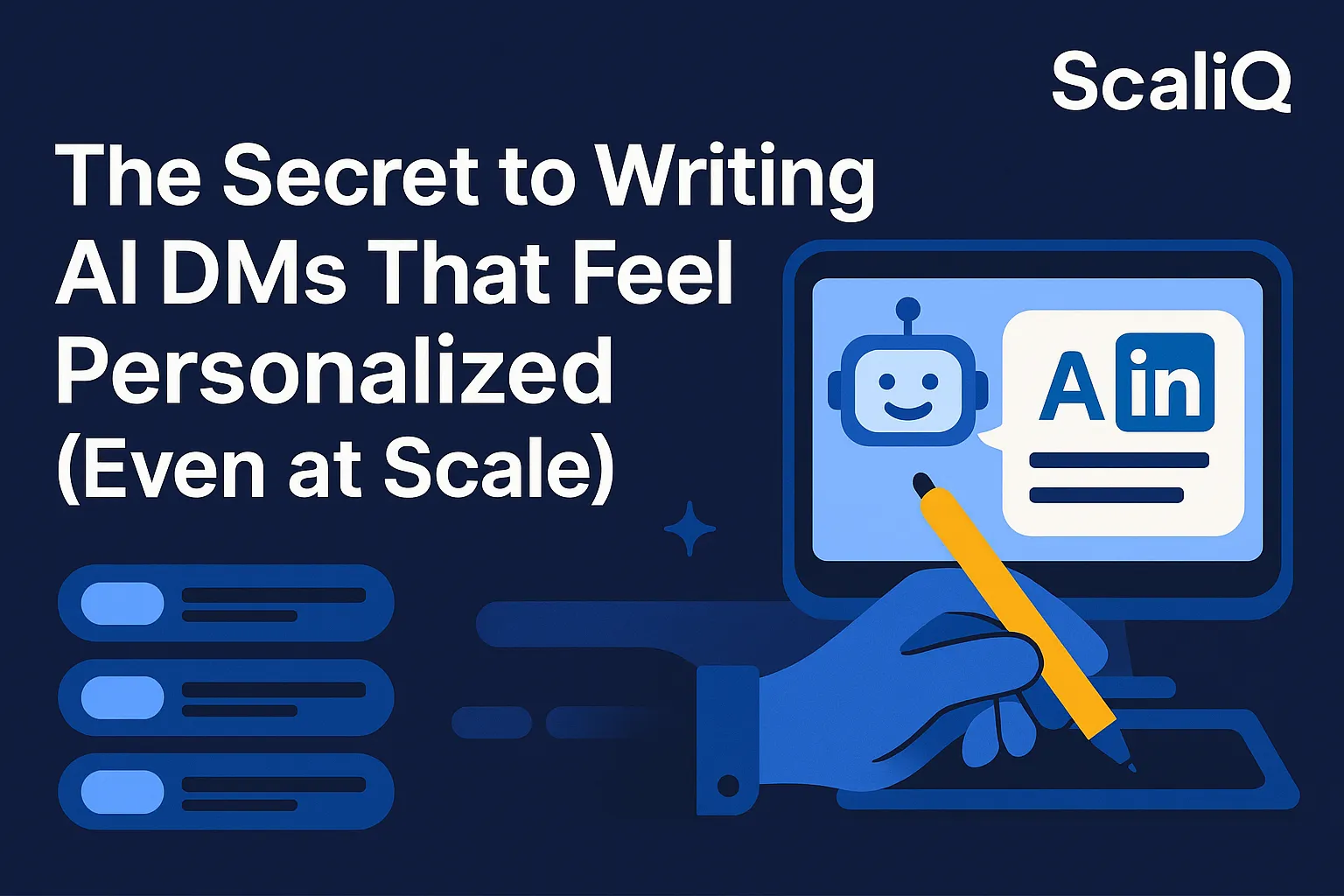 A person crafting a personalized LinkedIn message on a laptop, symbolizing AI-assisted communication strategies for outreach.