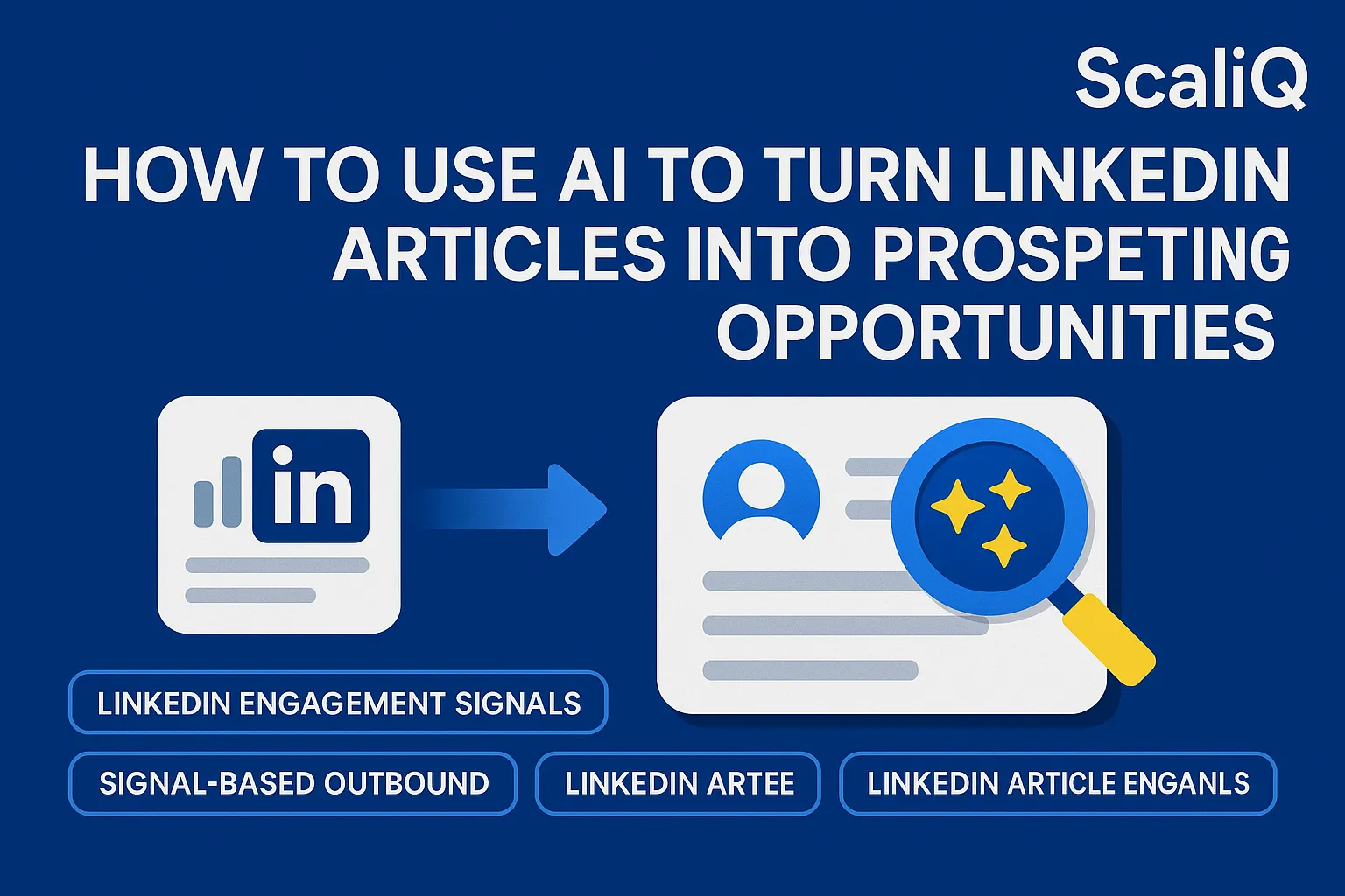 AI workflow turning LinkedIn article engagement into warm, personalized prospecting leads