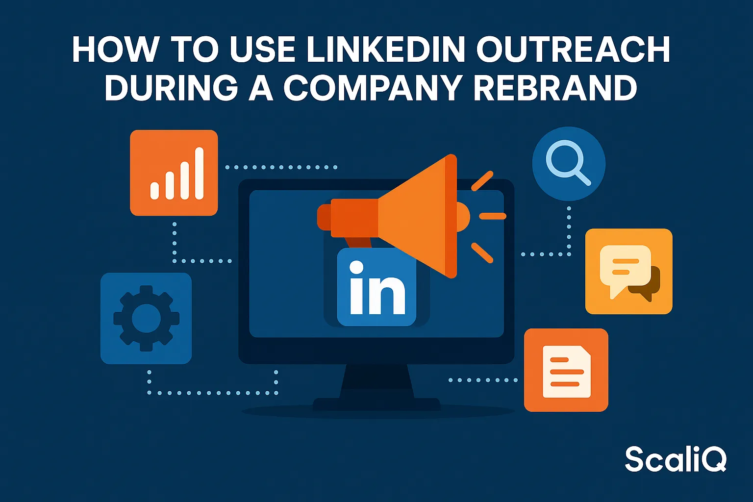 Sales rep reviewing LinkedIn profiles and rebrand signals to time relevant outreach