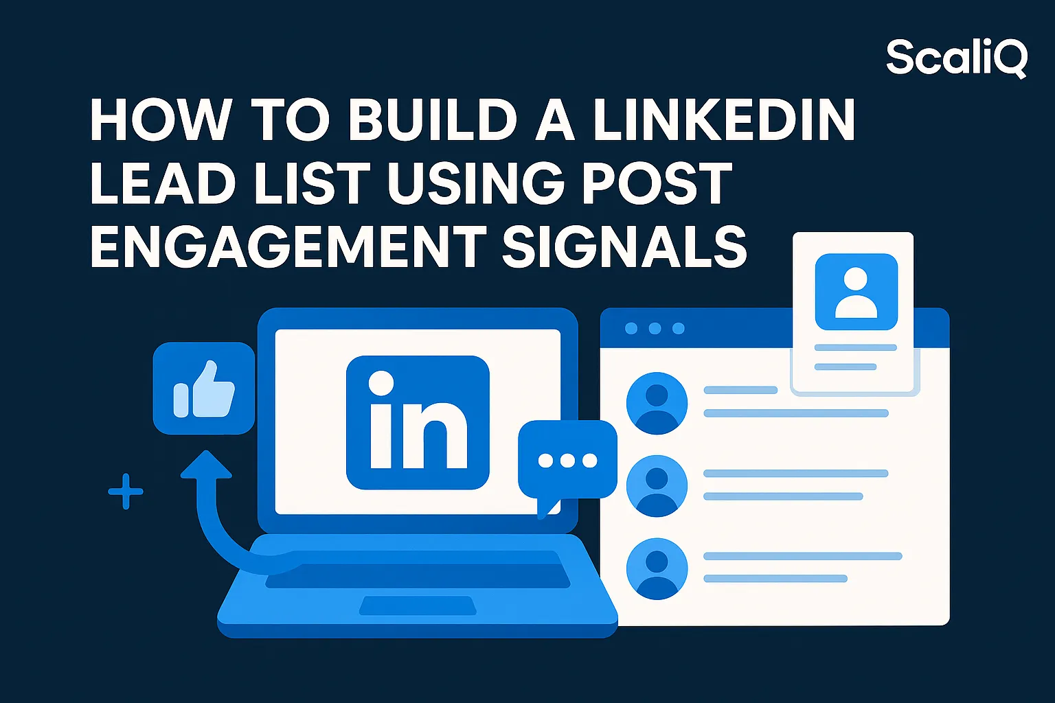 LinkedIn post engagement signals turning reactions and comments into a high-intent lead list for outreach