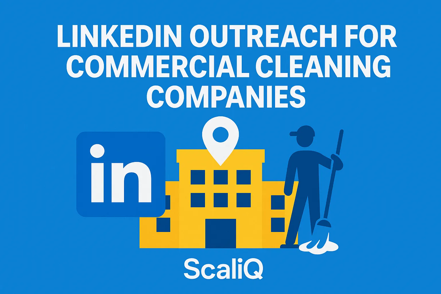 LinkedIn outreach strategy for a commercial cleaning team targeting buyers and booking qualified walkthroughs