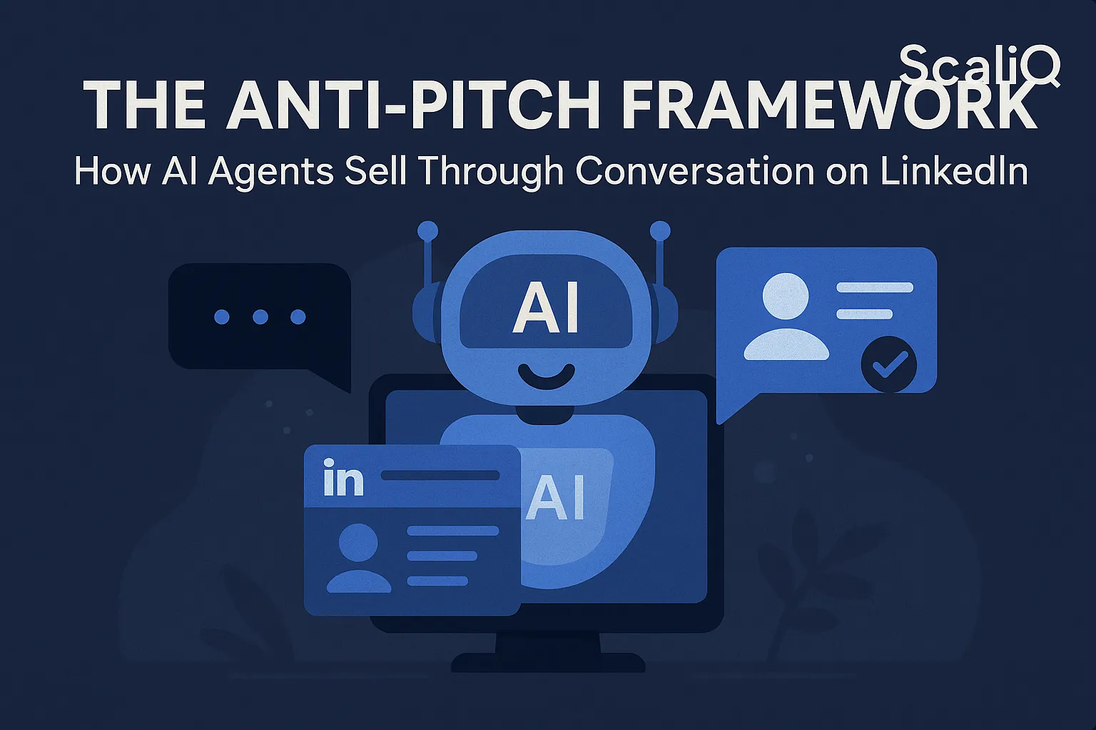 AI agent analyzing LinkedIn signals to start a trust-first sales conversation