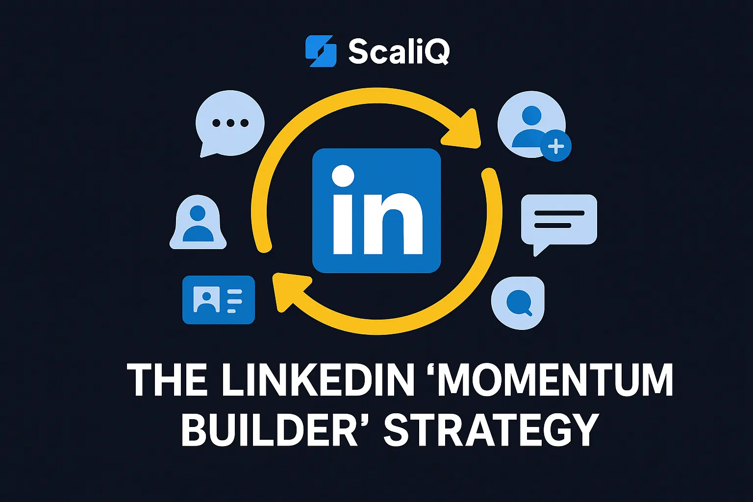 LinkedIn messaging flow chart showing signal-based outreach steps that keep conversations moving naturally