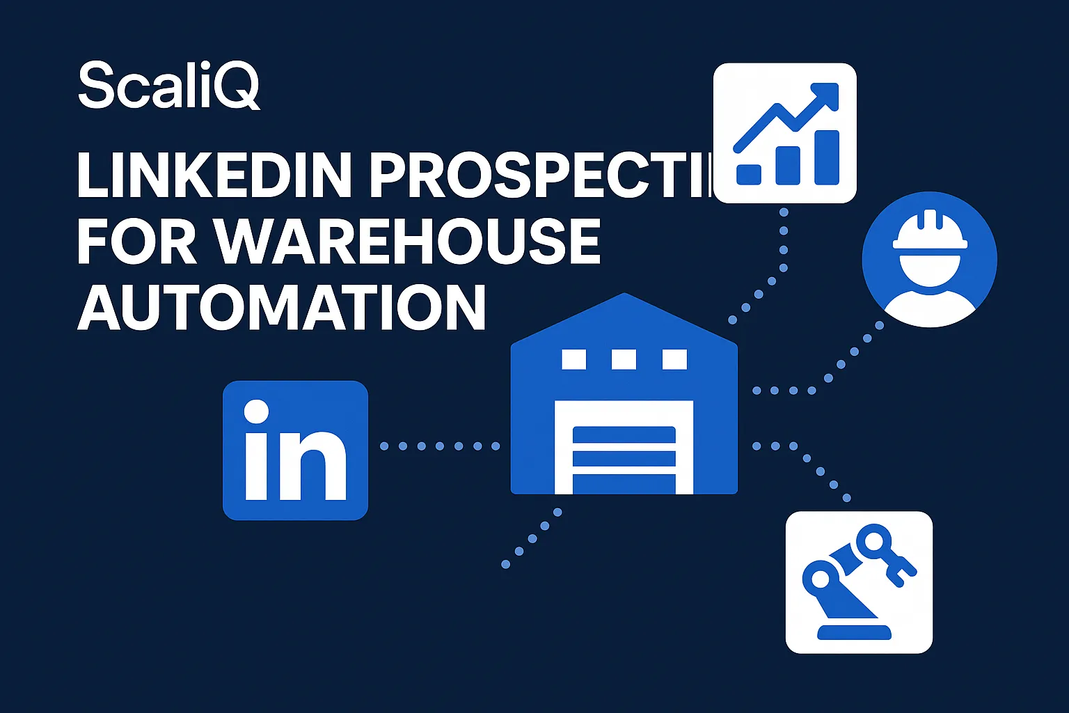 Sales team using LinkedIn and warehouse data to identify ready-to-buy automation prospects early