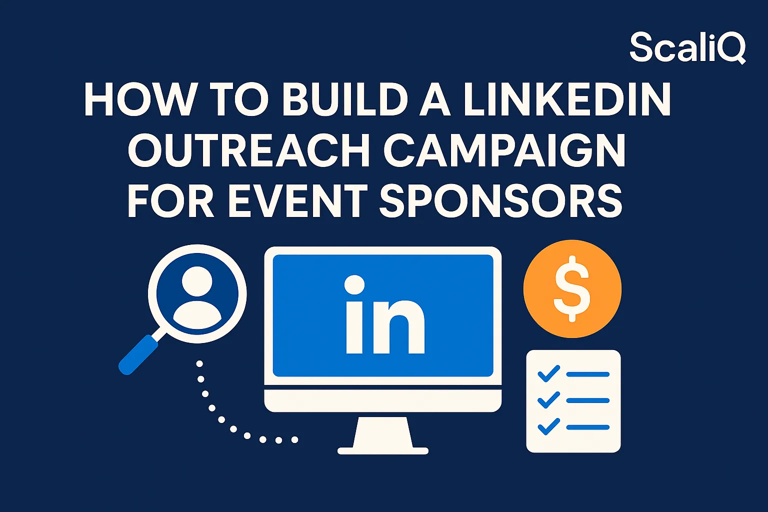 Event team planning a LinkedIn outreach campaign to connect with potential event sponsors