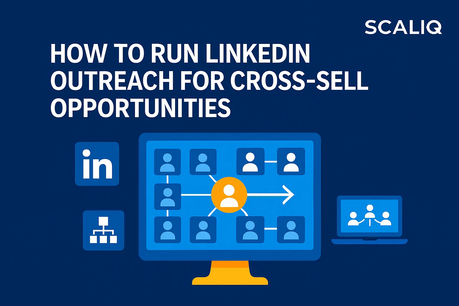 LinkedIn outreach strategy for identifying stakeholders and uncovering cross-sell opportunities in existing accounts