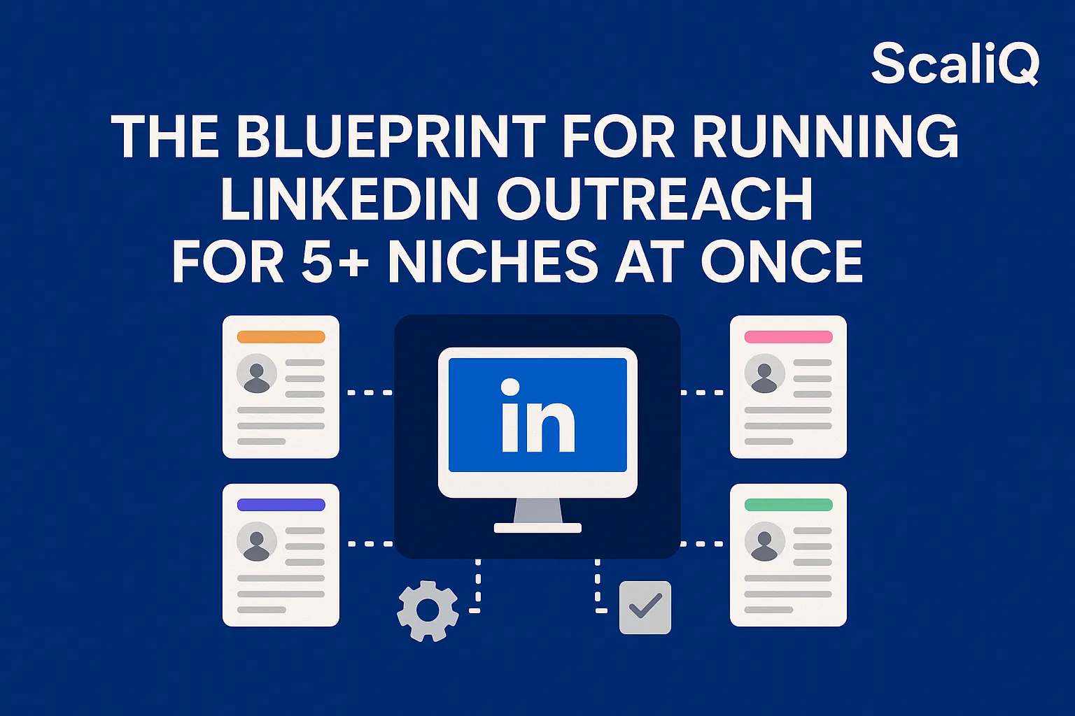 A professional networking scene showcasing diverse individuals engaging on LinkedIn, symbolizing targeted outreach strategies.