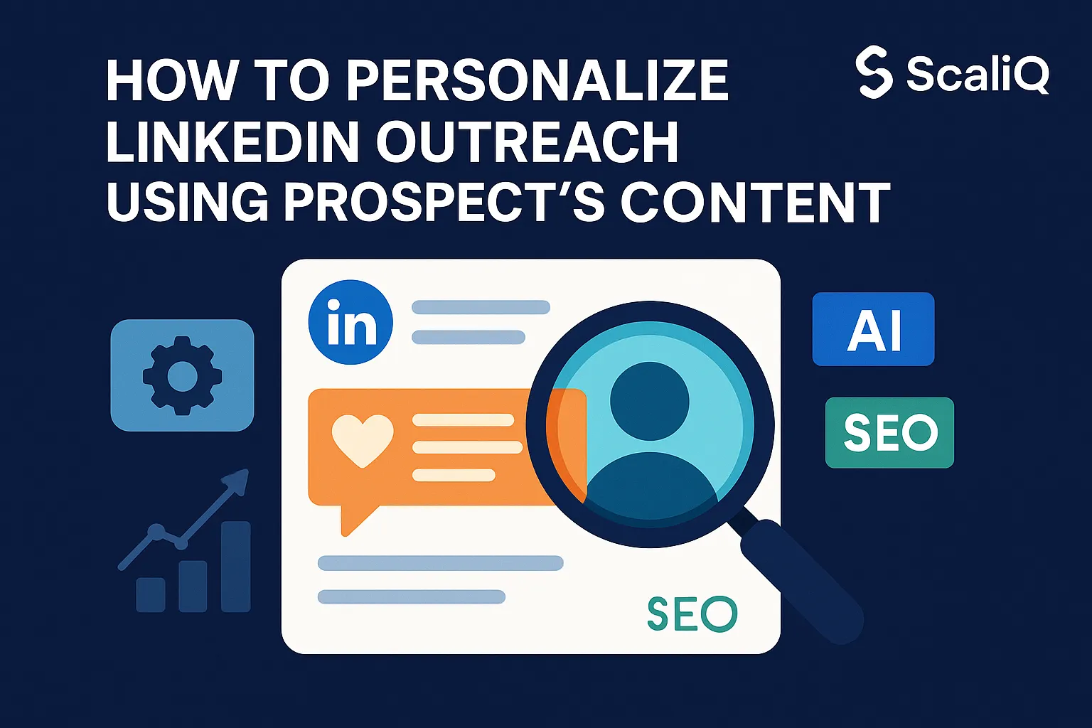 A person reviewing LinkedIn profiles on a laptop, highlighting tailored outreach strategies using prospects' content.