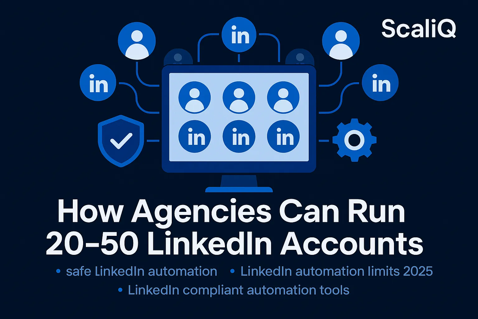 A team of professionals collaborating on laptops, strategizing effective management of multiple LinkedIn accounts for agencies.