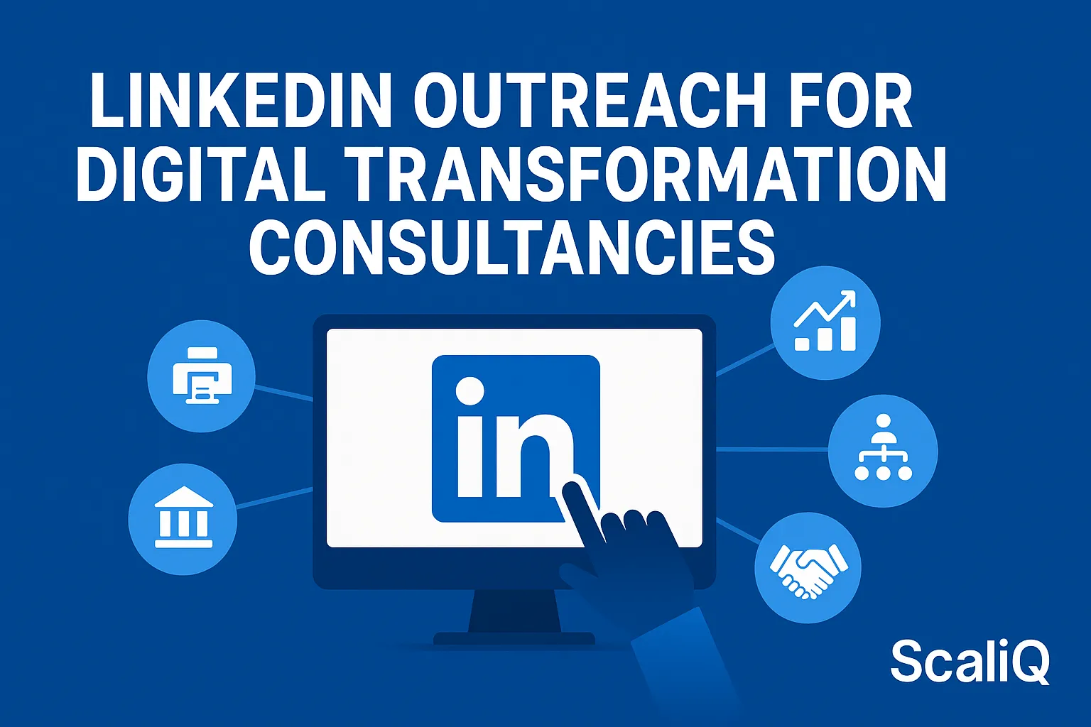 Consultant using LinkedIn analytics to target enterprise prospects with insight-led outreach