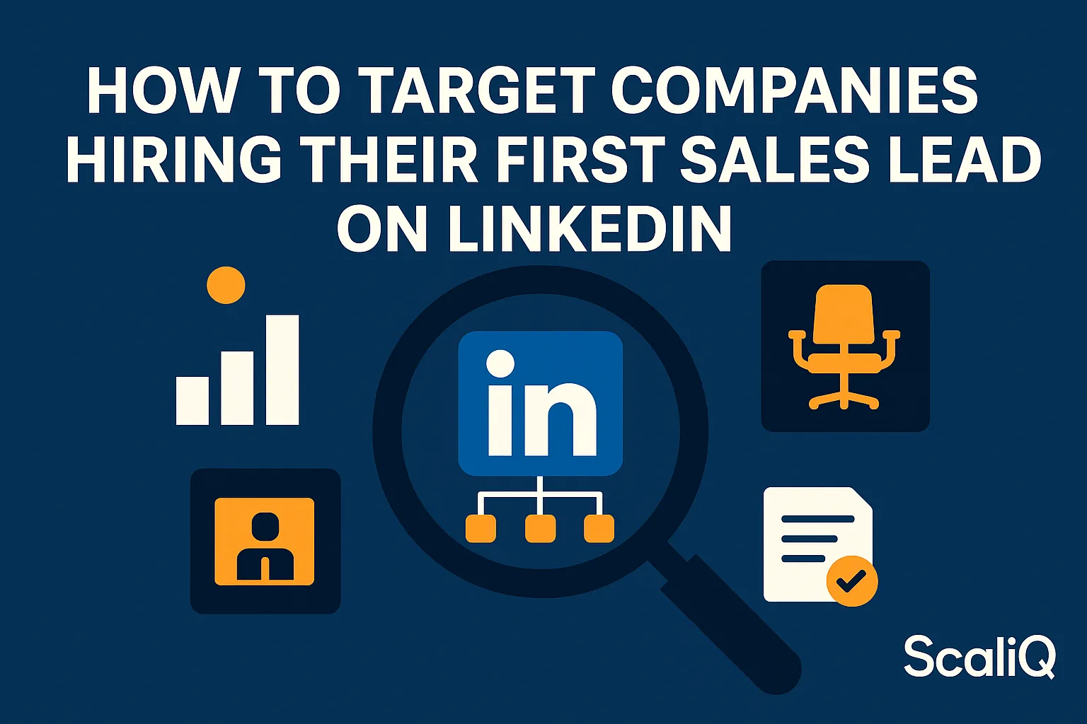LinkedIn prospecting dashboard highlighting companies signaling a first sales leadership hire